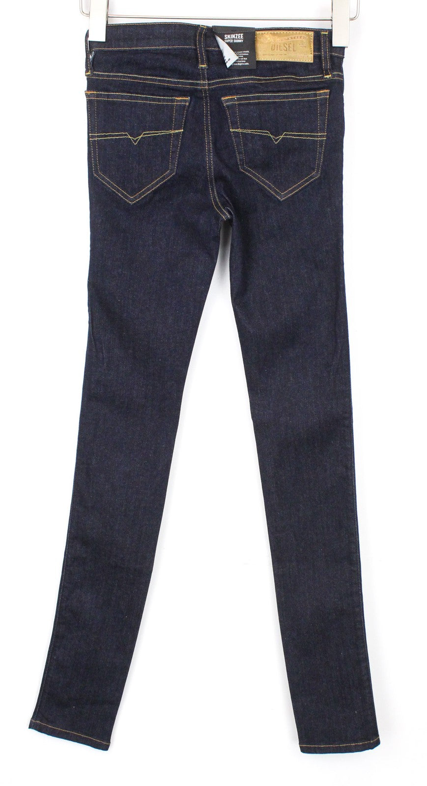 DIESEL Skinzee 0813C moteriški W23/L32 itin aptempti, tamprūs džinsai, mėlyni mergaitėms 