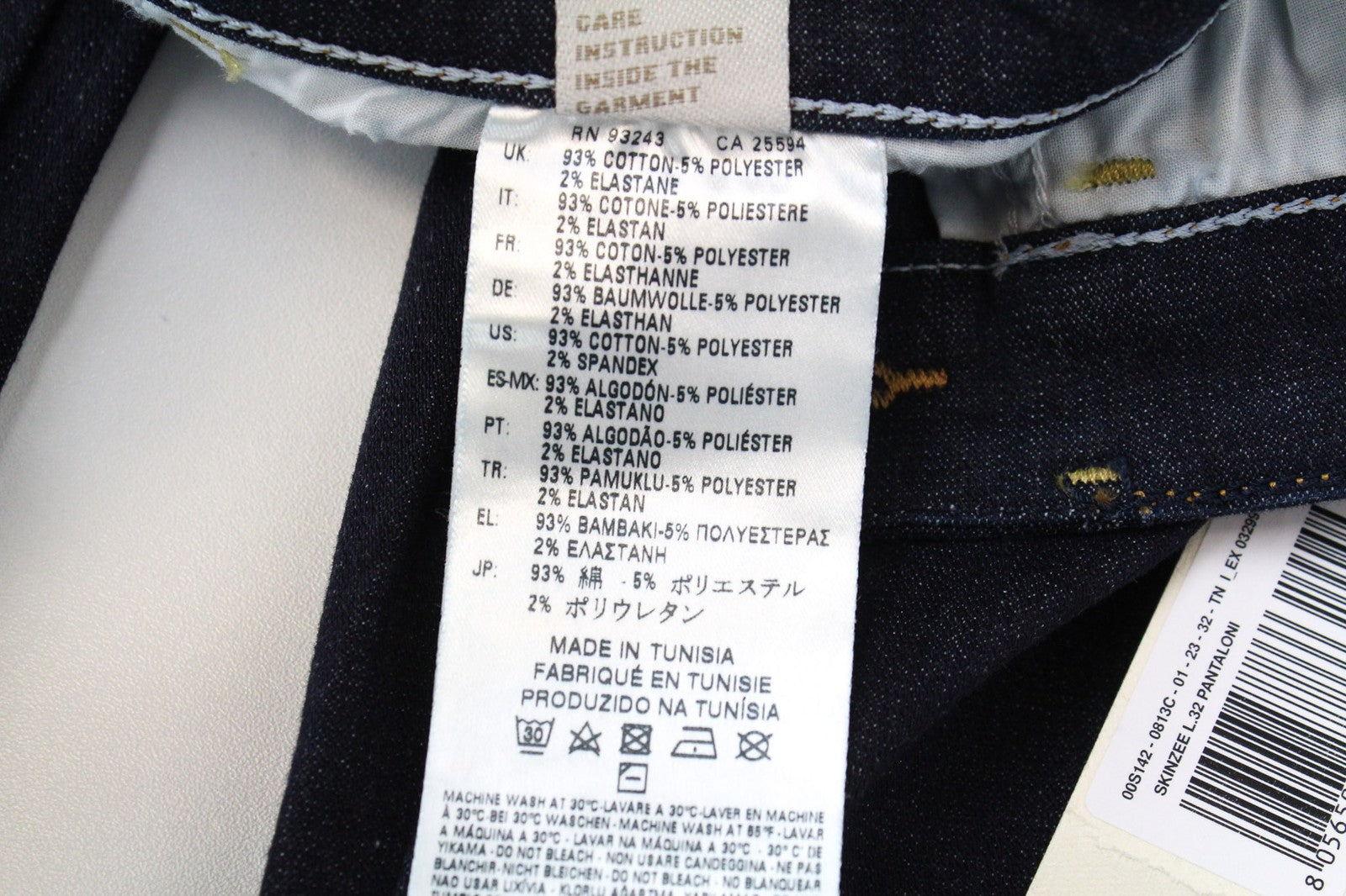 DIESEL Skinzee 0813C moteriški W23/L32 itin aptempti, tamprūs džinsai, mėlyni mergaitėms 