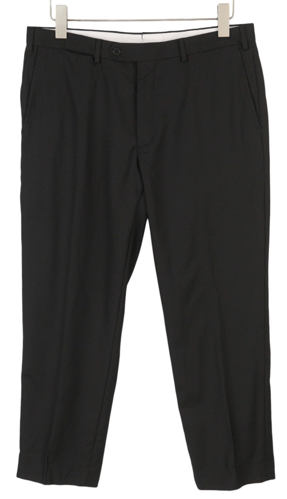 SUITSUPPLY La Spalla Men Suit UK42R / W34 Black Wool Peak Flat Front 2 Pieces