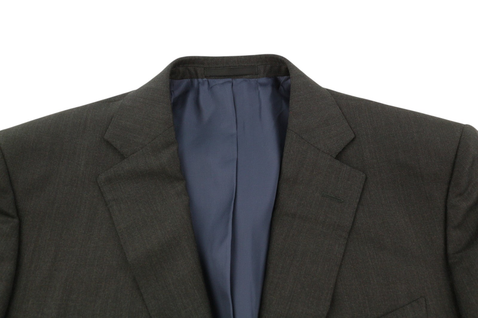 SUITSUPPLY Napoli Single Breasted Men Suit UK42R Dark Grey Wool Notch 2 Pieces