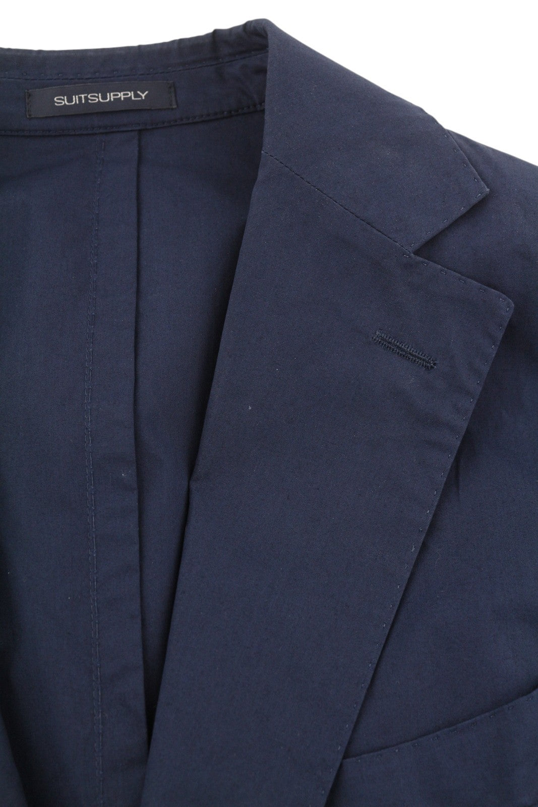 SUITSUPPLY Havana Patch Unconstructed UL Soho Men Suit UK40R / W32 Blue 2 Piece