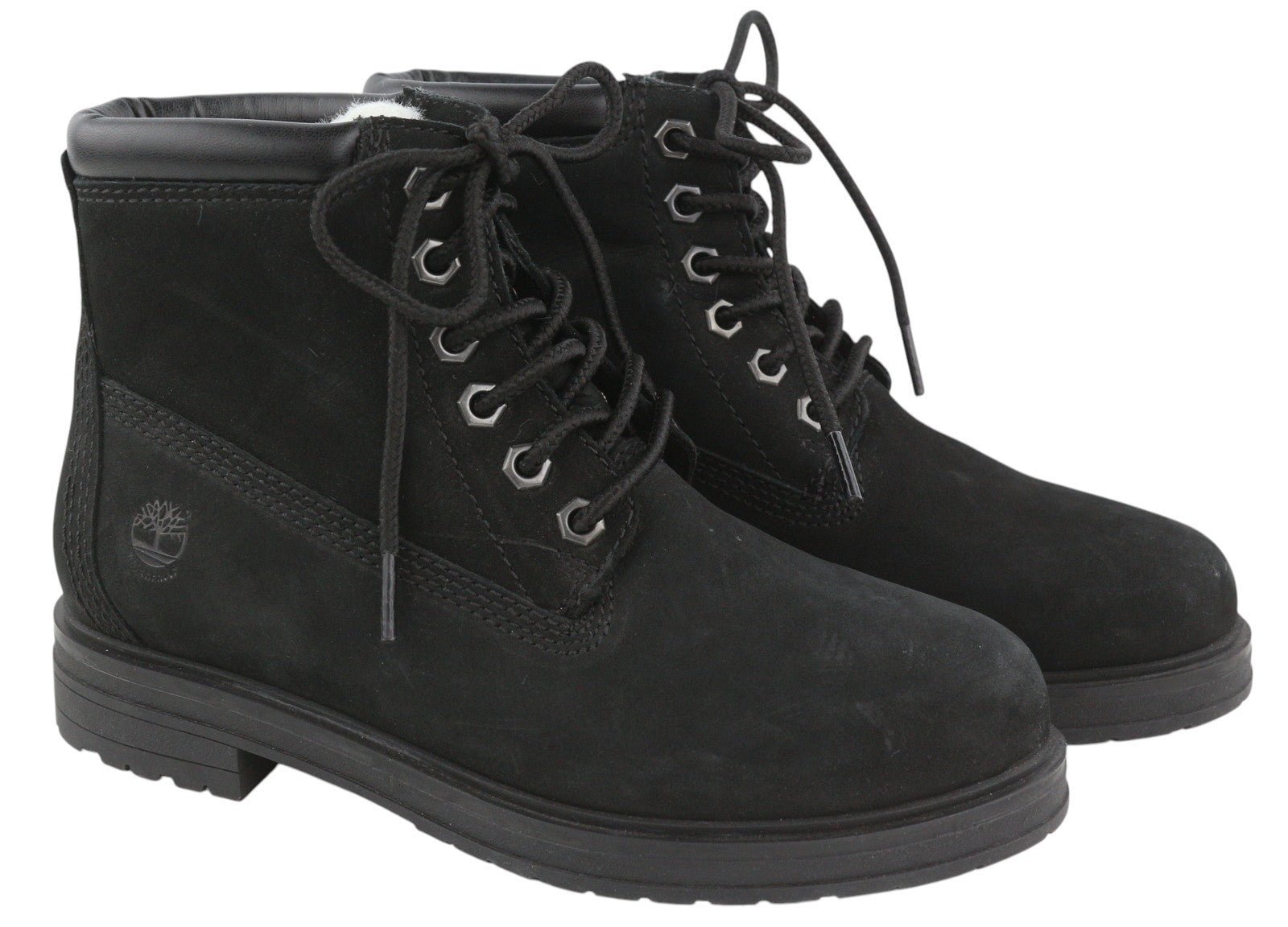 TIMBERLAND moteriški batai, 37.5 dydis, juodi odiniai, vandeniui atsparūs, su pamušalu, žieminiai. 