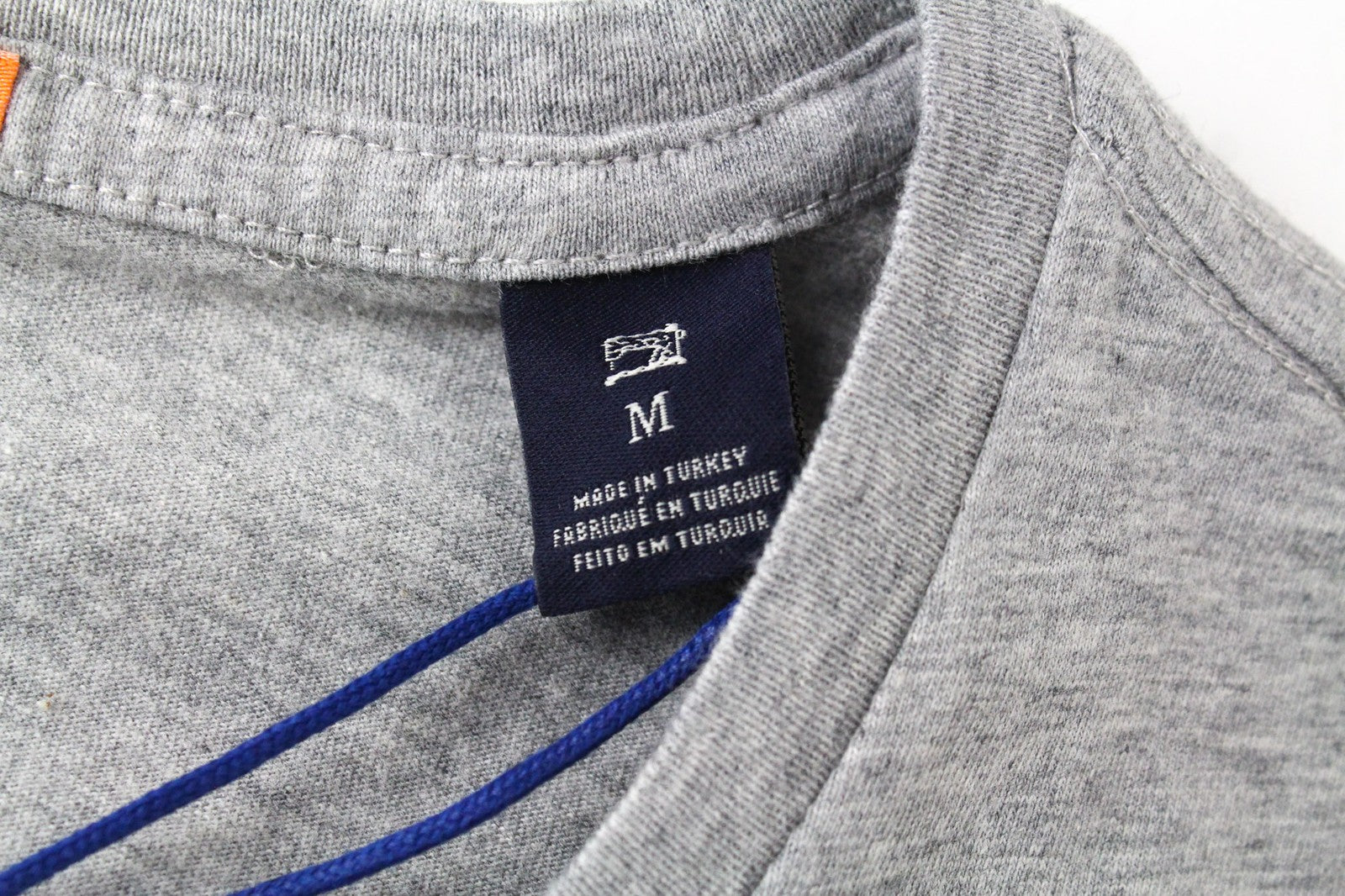 SCOTCH & SODA Men's T-Shirt M Melange Grey Cotton Jersey Crewneck Fit