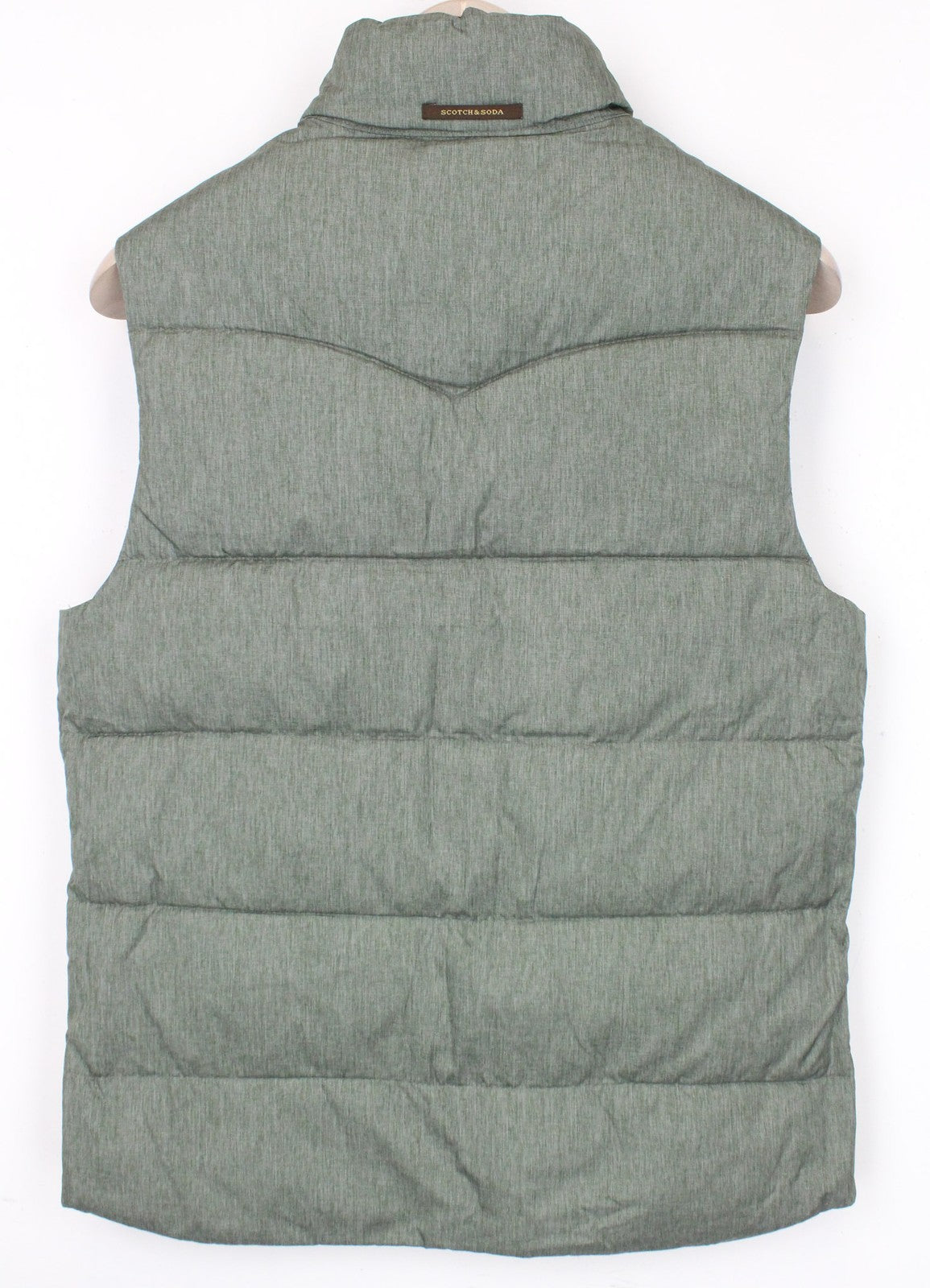 „SCOTCH &amp; SODA S“ dvipusė žalia vyriška liemenė su kamufliažu, aukšta apykakle, klasikinio stiliaus 