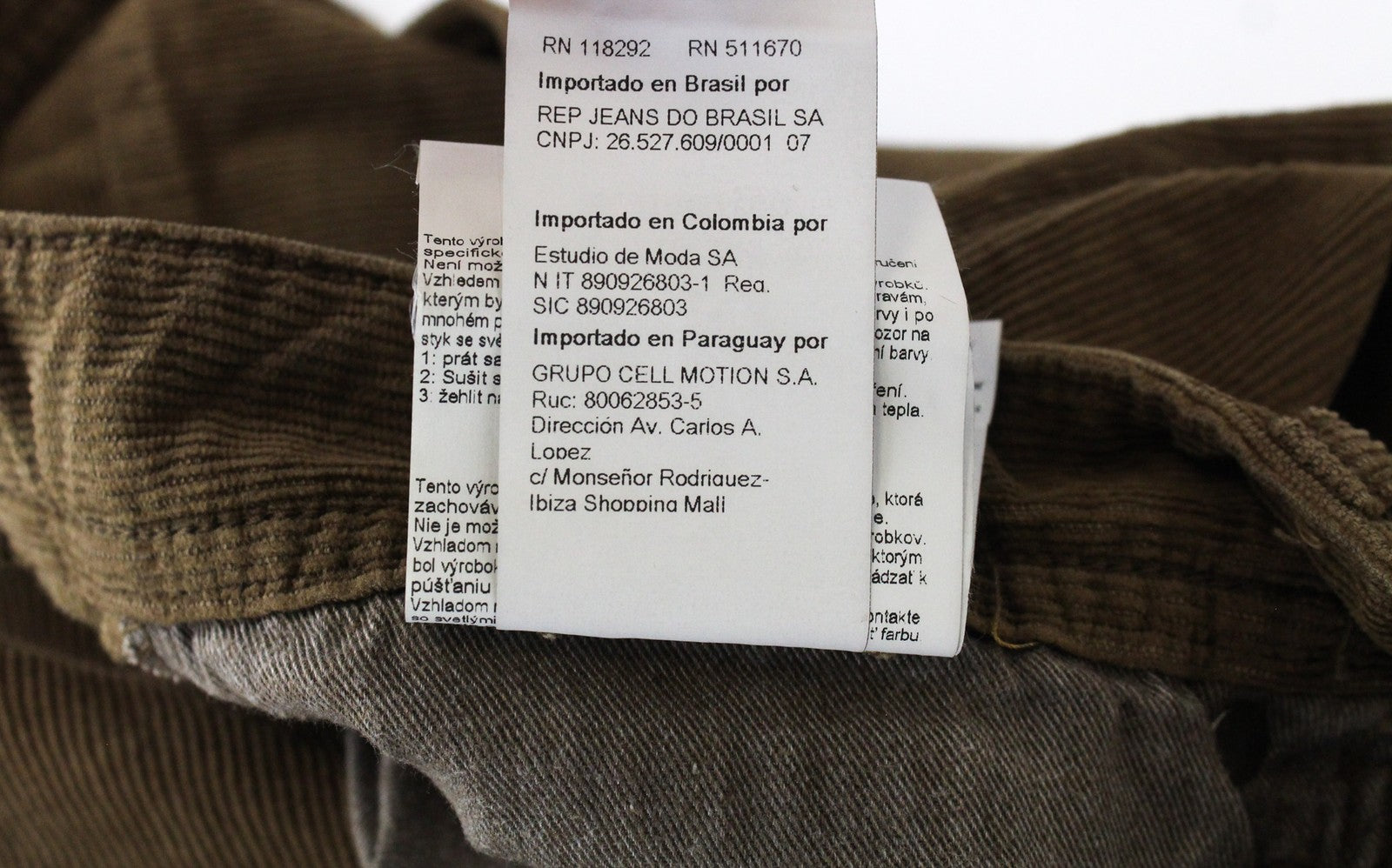 REPLAY Grover vyriški W31/L34 rudi tamprūs velvetiniai tiesaus kirpimo džinsai 