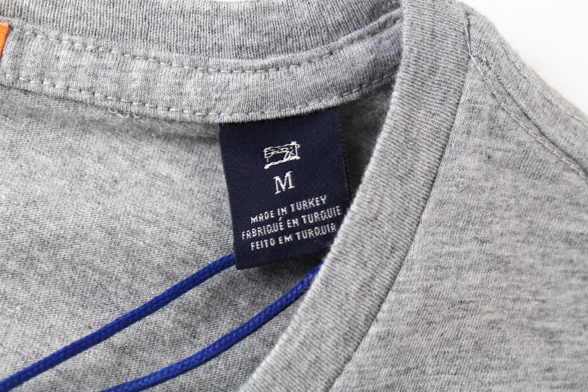 SCOTCH & SODA Men's M T-Shirt Grey Melange Cotton Crewneck Classic Style