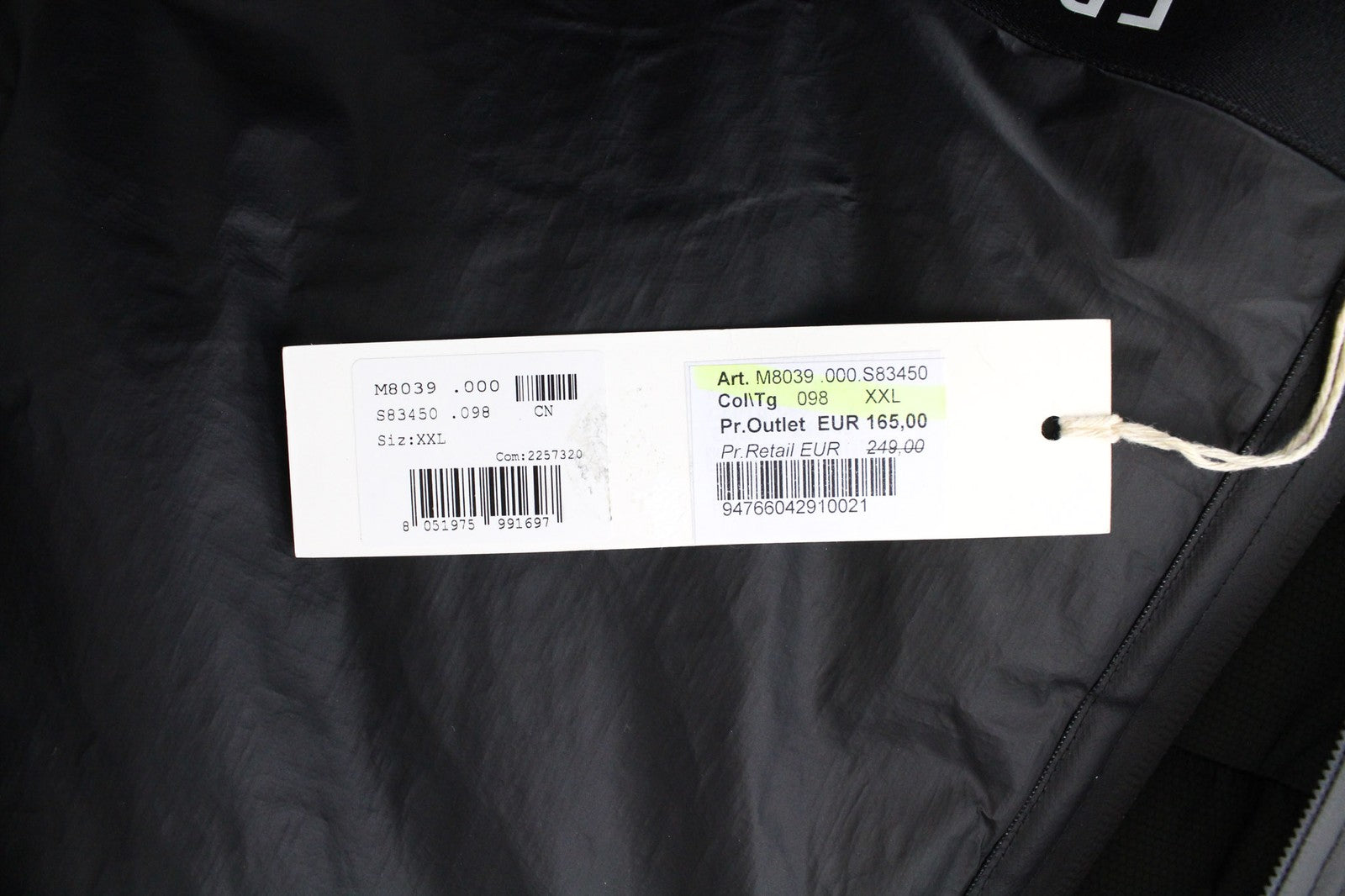 REPLAY juodas bomber tipo švarkas su pamušalu, užtrauktuku ir logotipu, briaunuota apačia. 