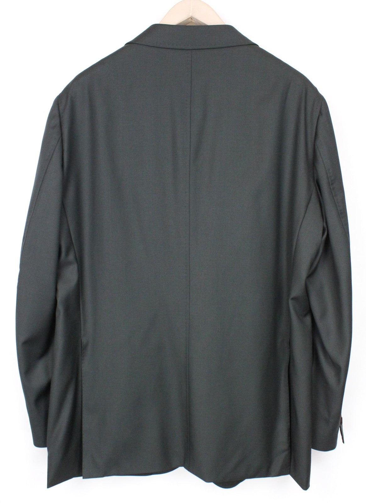 SUITSUPPLY La Spalla vyriškas švarkas UK50R žalias, su vilnoniu pamušalu, klasikinis, vienos krūtinės 