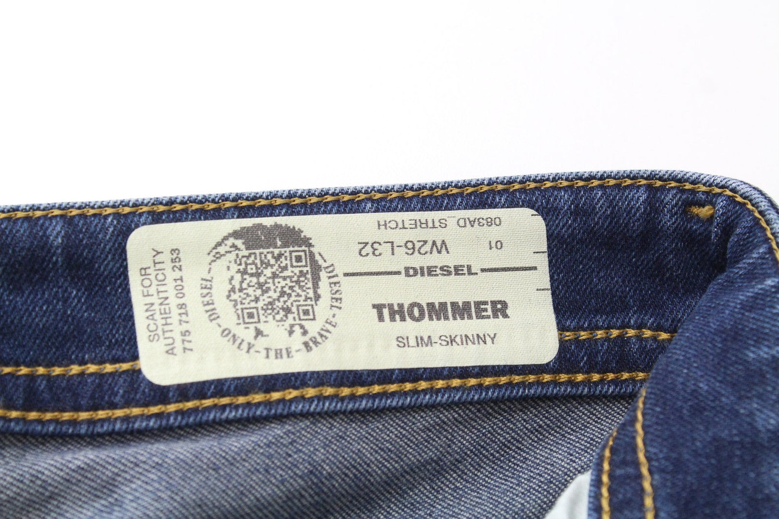 DIESEL Thommer 083AD Men's Jeans W26/L32 Skinny Carrot Boys Fit Blue Stretch
