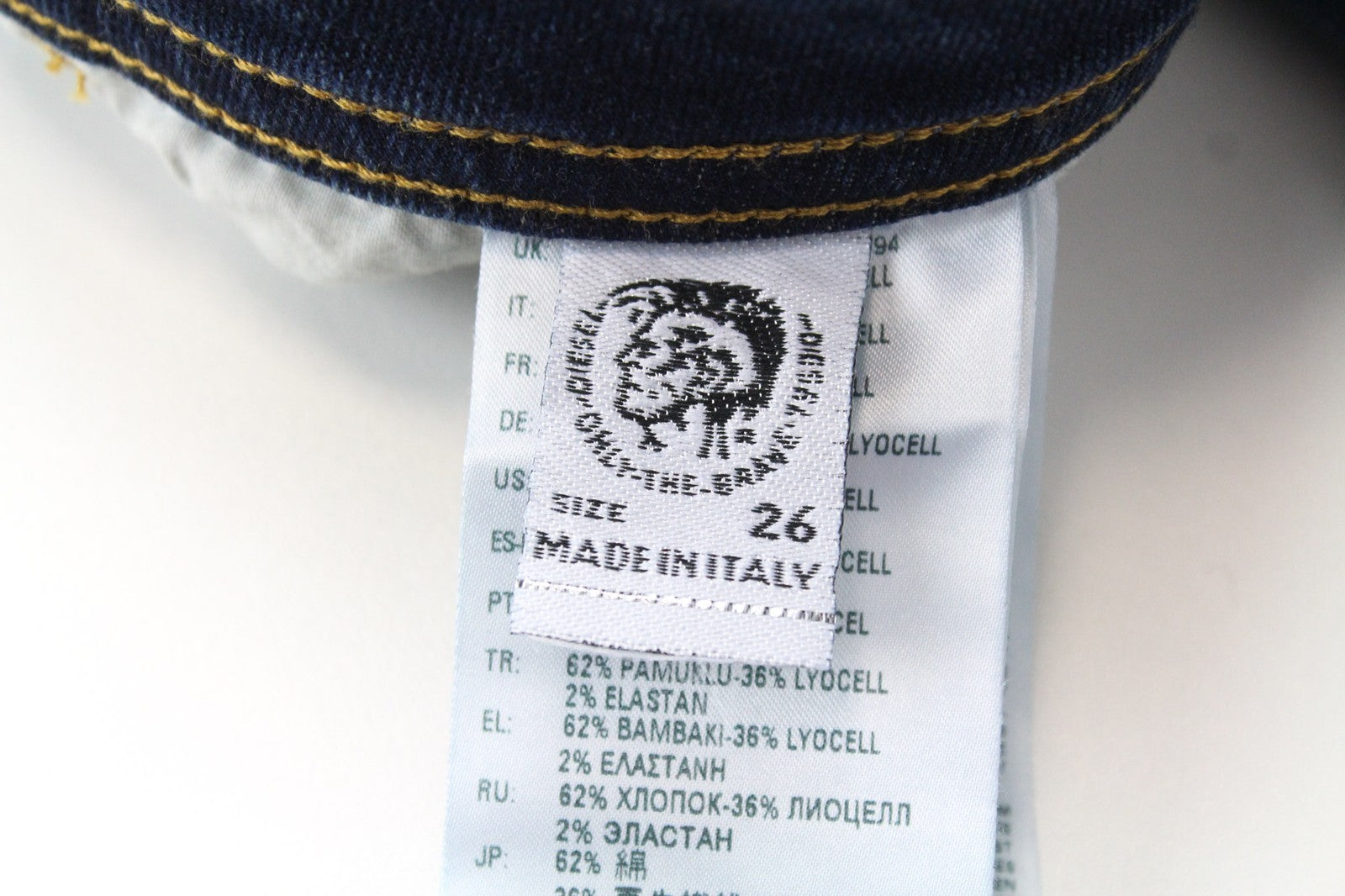 DIESEL Thommer 083AD Men's Jeans W26/L32 Skinny Carrot Boys Fit Blue Stretch