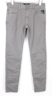 REPLAY Anbass vyriški džinsai W31/L34 šviesiai pilki ploni tamprūs džinsiniai laisvalaikio kelnės 