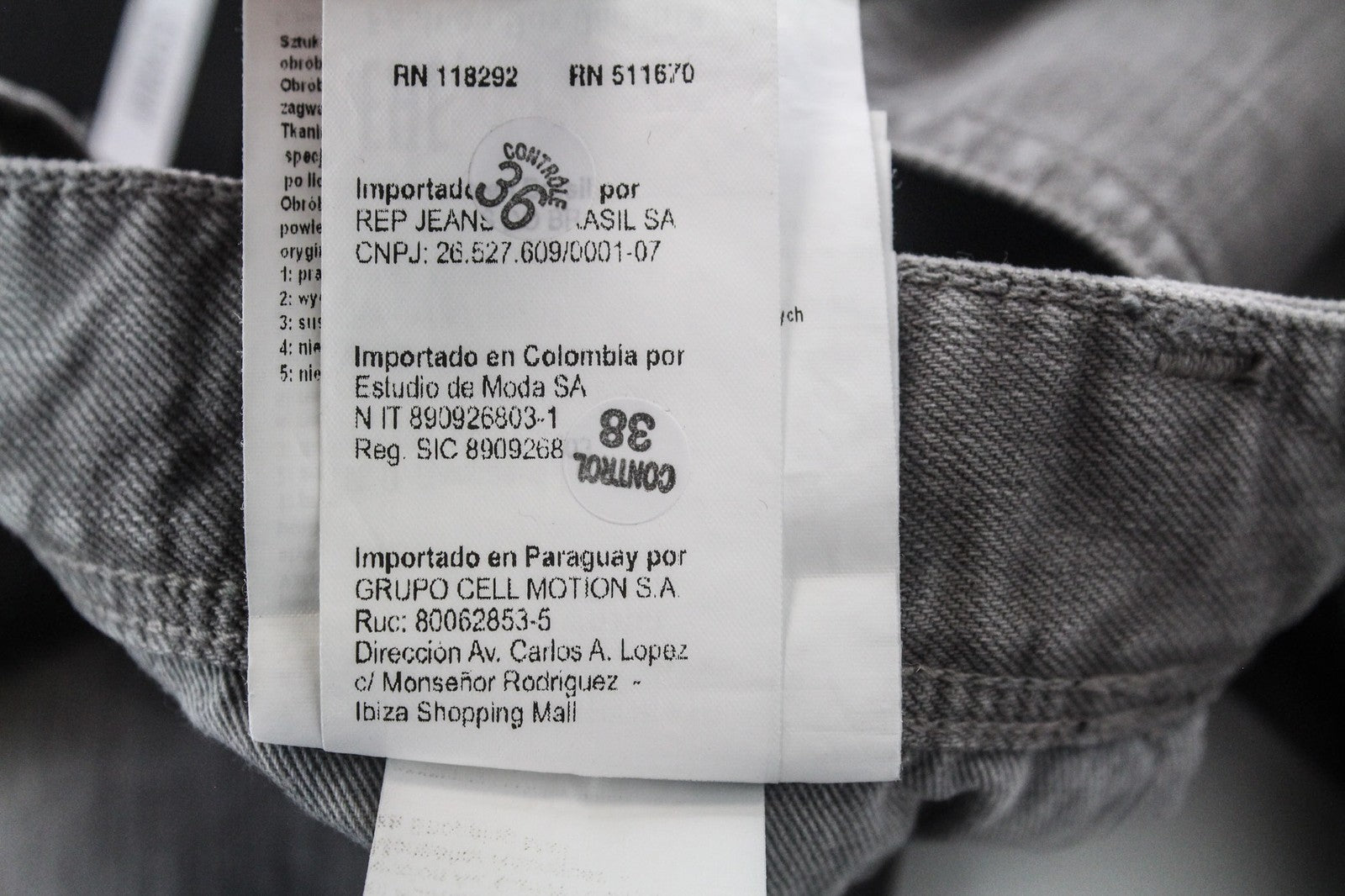 REPLAY Anbass Men's Jeans W30/L34 Grey Slim Casual Stretch Denim with 5 Pockets