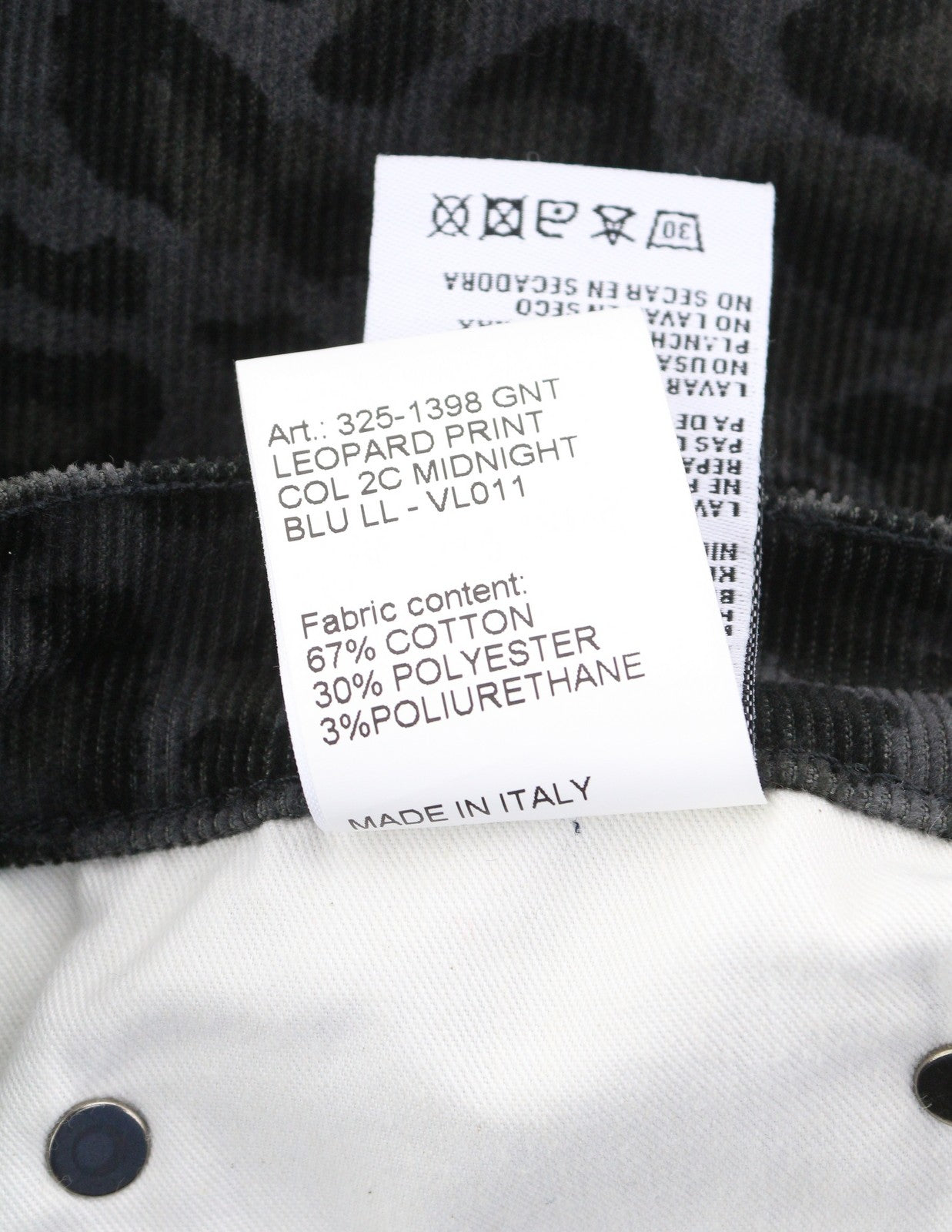 R13 Aukšto liemens aptemptos moteriškos kelnės 27 vidurnakčio leopardo rašto velveto užtrauktuku pilkos 