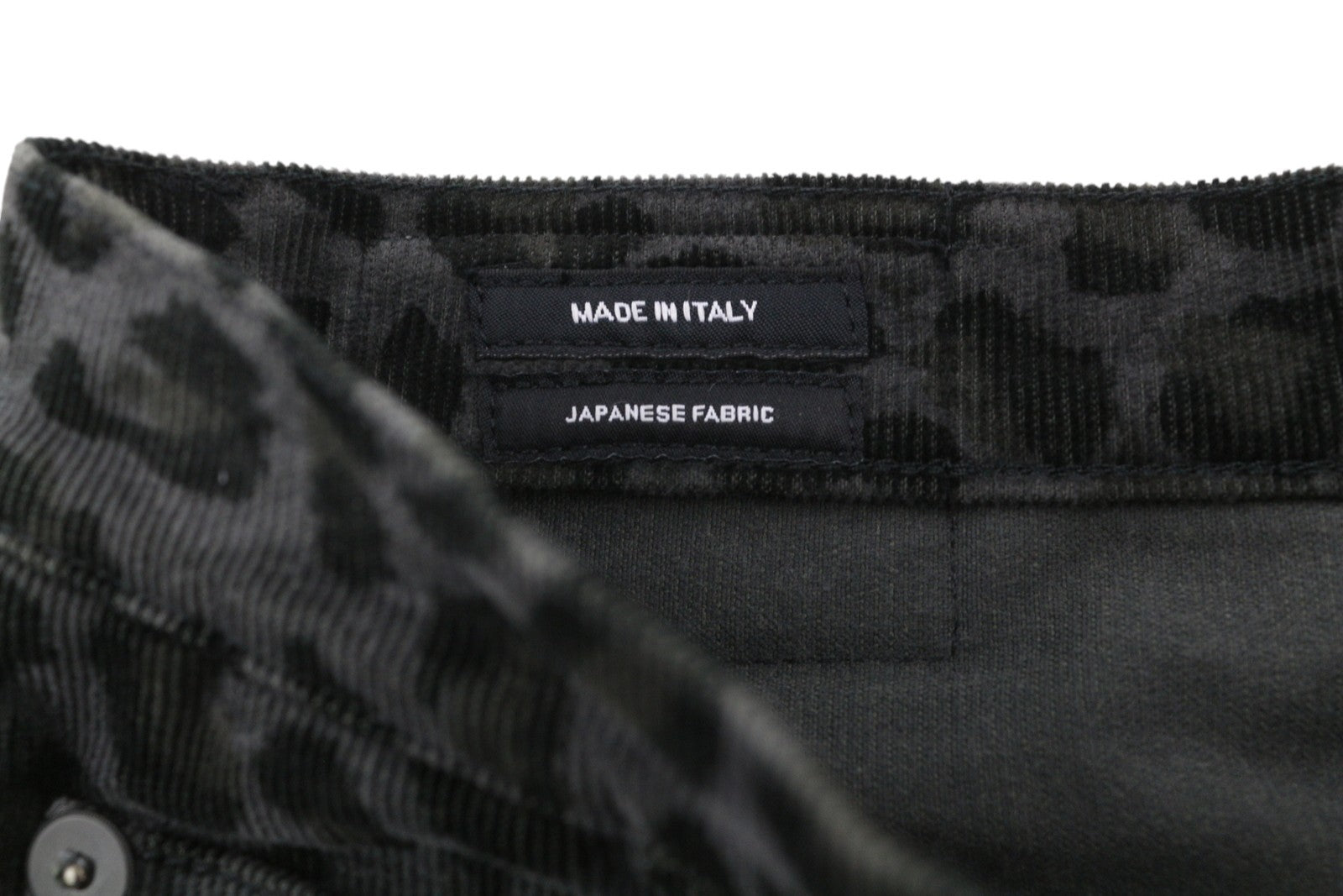 R13 Aukšto liemens aptemptos moteriškos kelnės 27 vidurnakčio leopardo rašto velveto užtrauktuku pilkos 