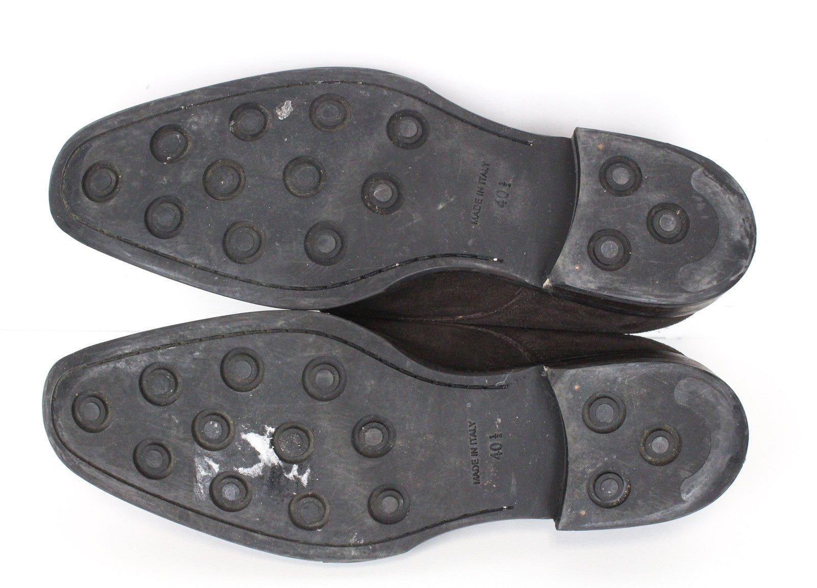 „SUITSUPPLY“ vyriški batai, EU40.5, tamsiai rudi, zomšiniai, dvigubi, formalūs, žemapadžiai