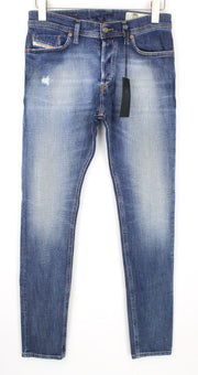 DIESEL Tepphar-X 0870H vyriški džinsai W26/L32 morkų kirpimo, mėlyni, tamprūs berniukų džinsai 