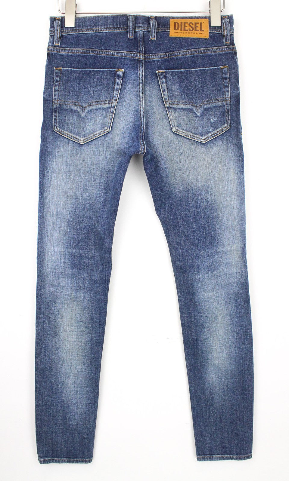 DIESEL Tepphar-X 0870H vyriški džinsai W26/L32 morkų kirpimo, mėlyni, tamprūs berniukų džinsai 
