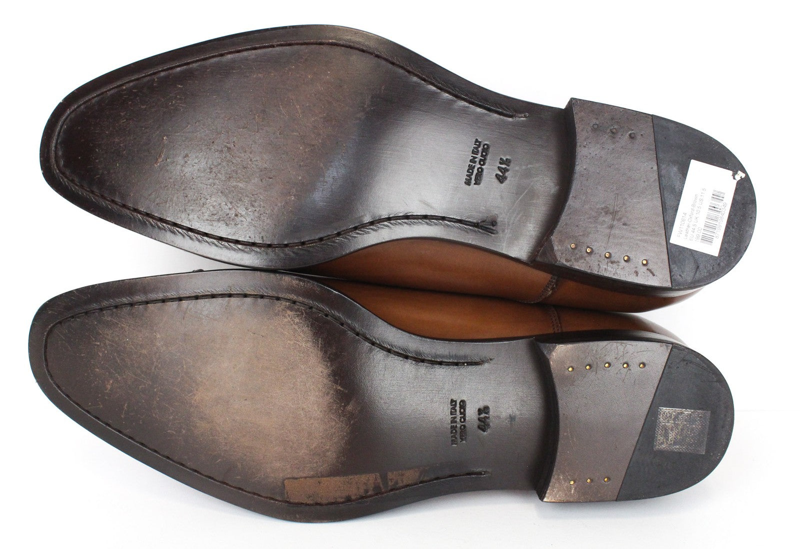 SUITSUPPLY vyriški batai, EU44.5, rudi, odiniai, oksfordo stiliaus, klasikinės suknelės formos batai su nėriniuota palaidine. 