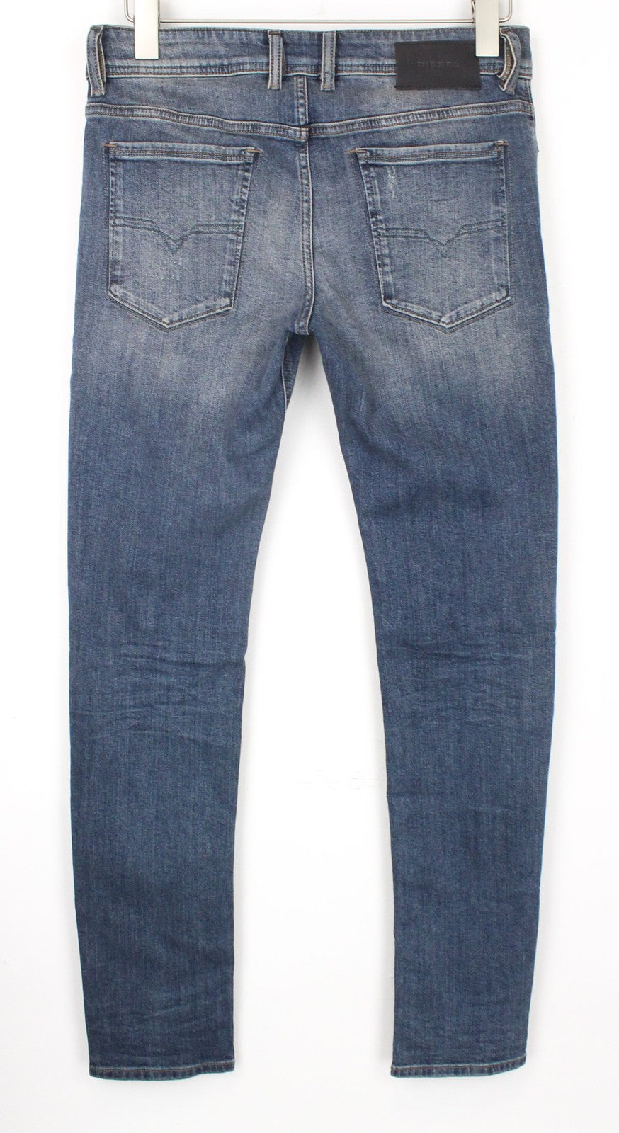 DIESEL Sleenker 069FI vyriški džinsai W29/L32 aptempti, skalbtos mėlynos spalvos, tamprios medvilnės