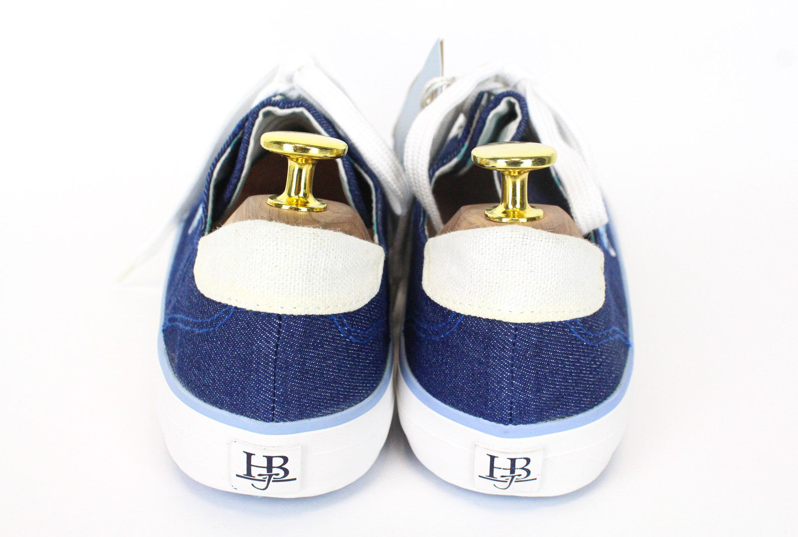 HARMONT &amp; BLAINE vyriški sportbačiai EU40 mėlyni, žema pakulnė, suvarstomi, džinso stiliaus, klasikiniai 