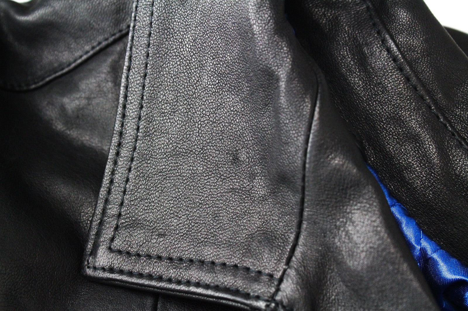 REPLAY Men's Jacket XL Black Lambskin Leather Zip-Up Classic Slim RRP€499