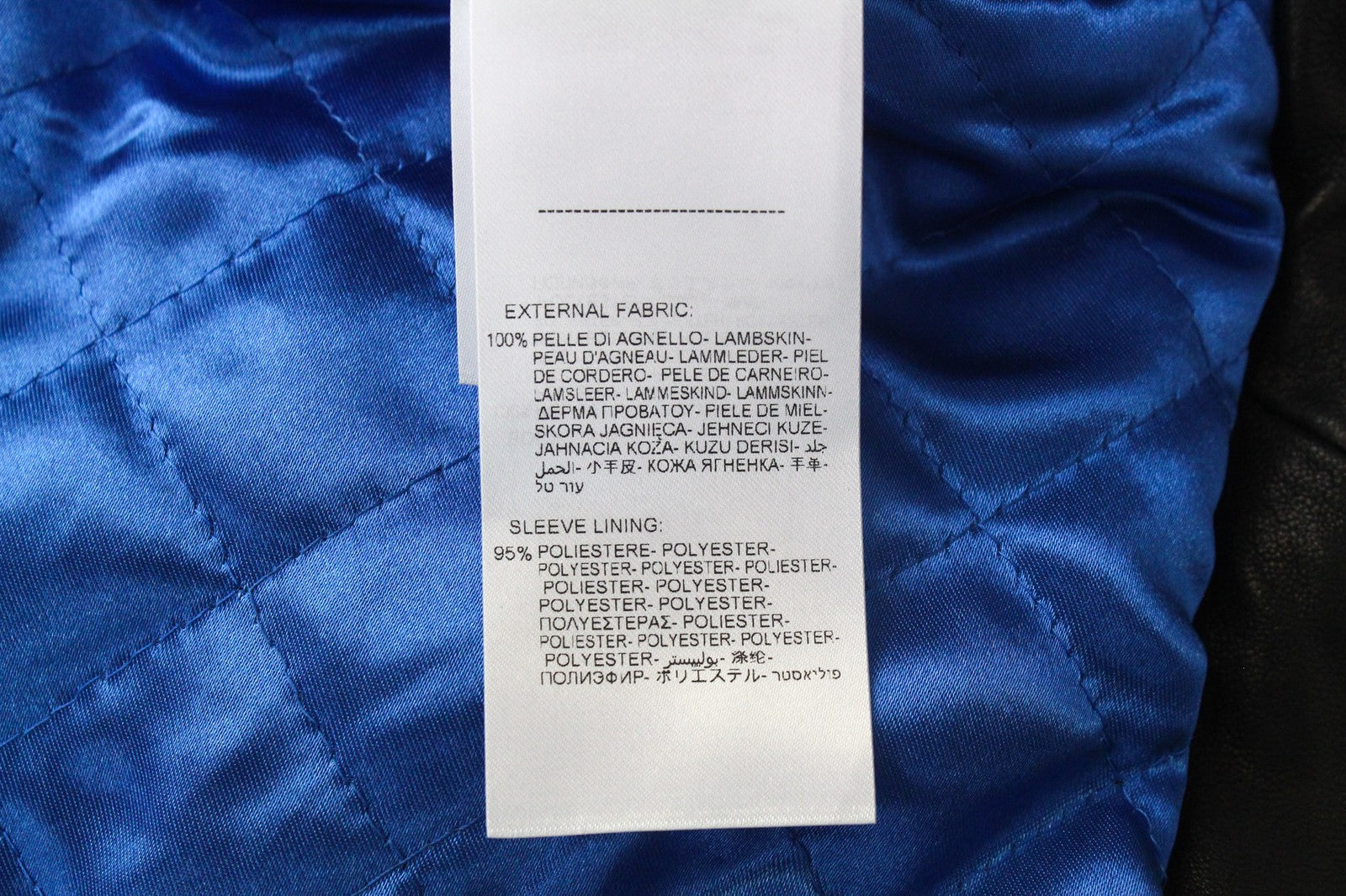 REPLAY Men's Jacket XL Black Lambskin Leather Zip-Up Classic Slim RRP€499