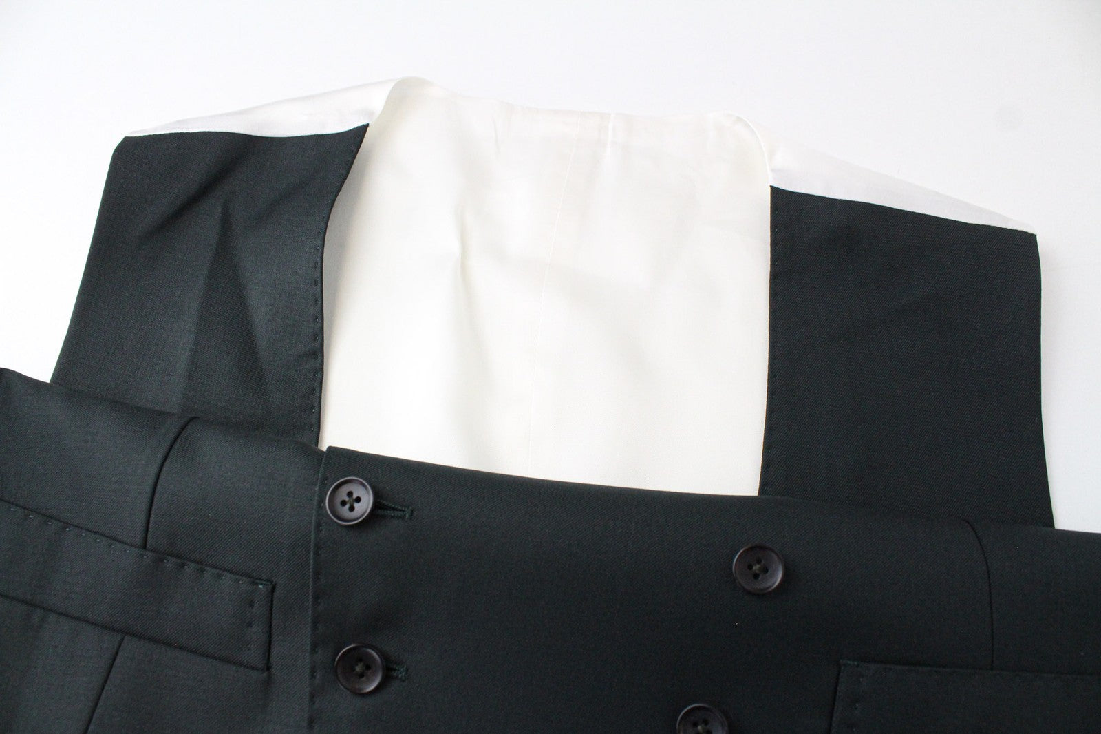 SUITSUPPLY Ferrara Men's Suit UK40S Green Wool Waistcoat & Trousers 2 Piece Set