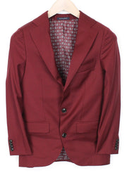 SUITSUPPLY La Spalla Men's Blazer UK30R Red Pure Wool Formal One-Button