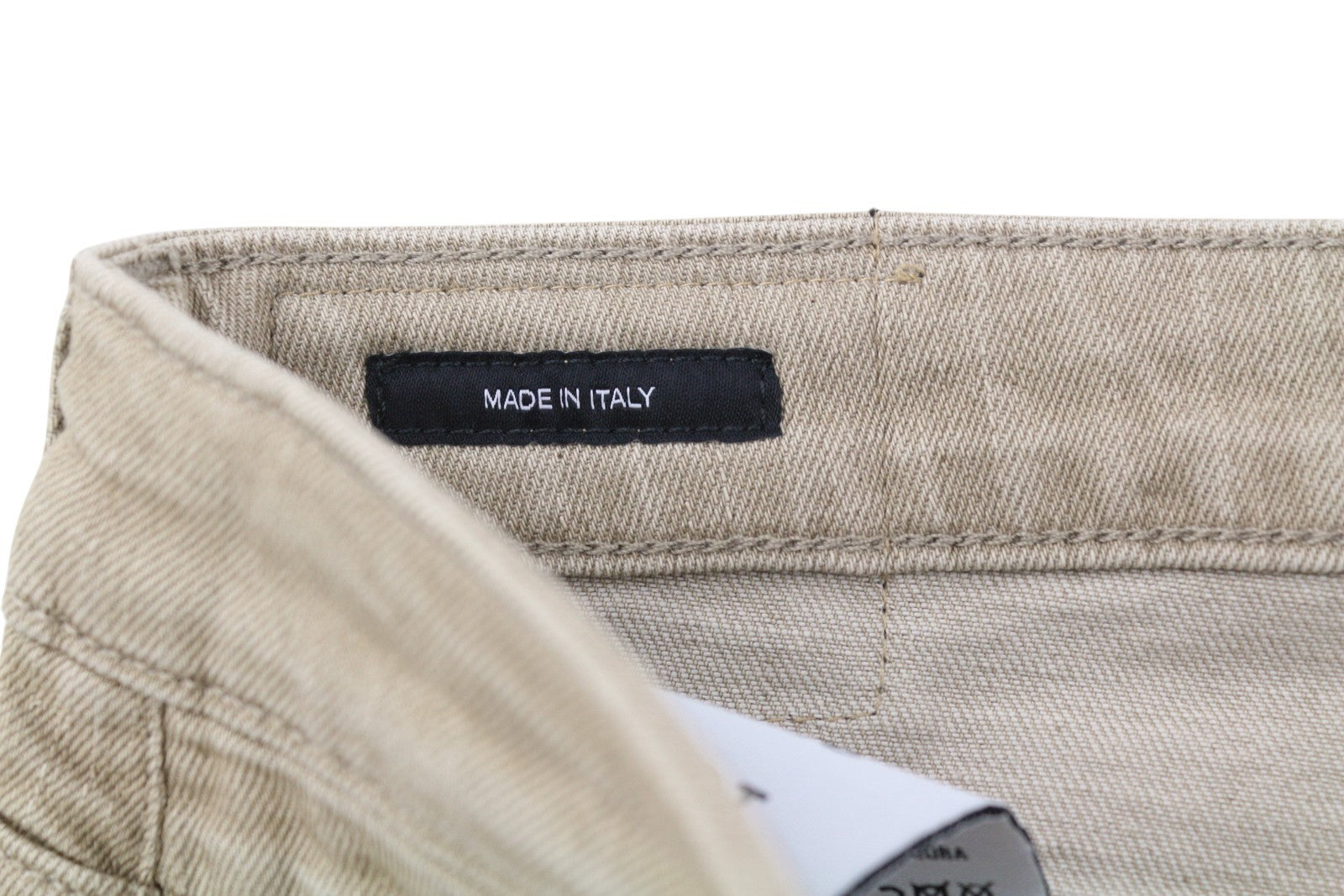 R13 berniukiški tiesūs moteriški džinsai 27 smėlio spalvos, tamprūs, trumpinti, iki kulkšnių, skalbtos rudos spalvos, RRP 549 € 