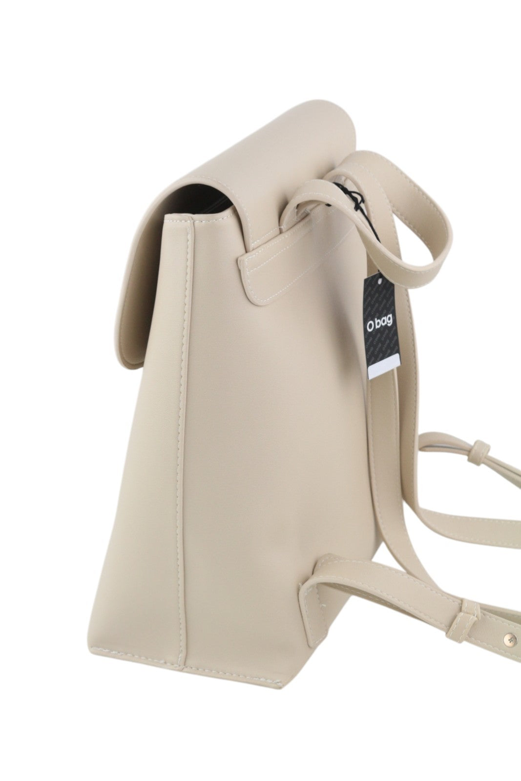 O BAG Zaino moteriškas krepšys OS šviesiai smėlio spalvos su dviem rankenomis ir magnetiniu užsegimu 