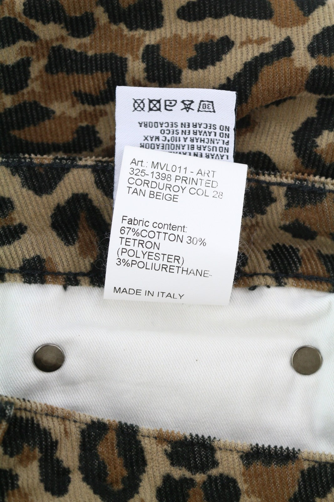 R13 Alison Skinny moteriškos kelnės 27 gelsvai rudos leopardo rašto iki kulkšnių velveto rudos spalvos