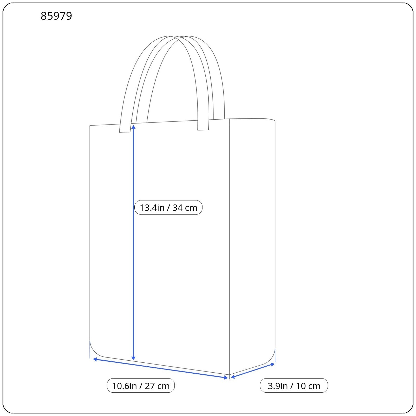 O BAG Chic moteriškas krepšys OS juodas tekstūruotas raštuotas priekis su vidiniu krepšiu, tamsiai mėlynas 