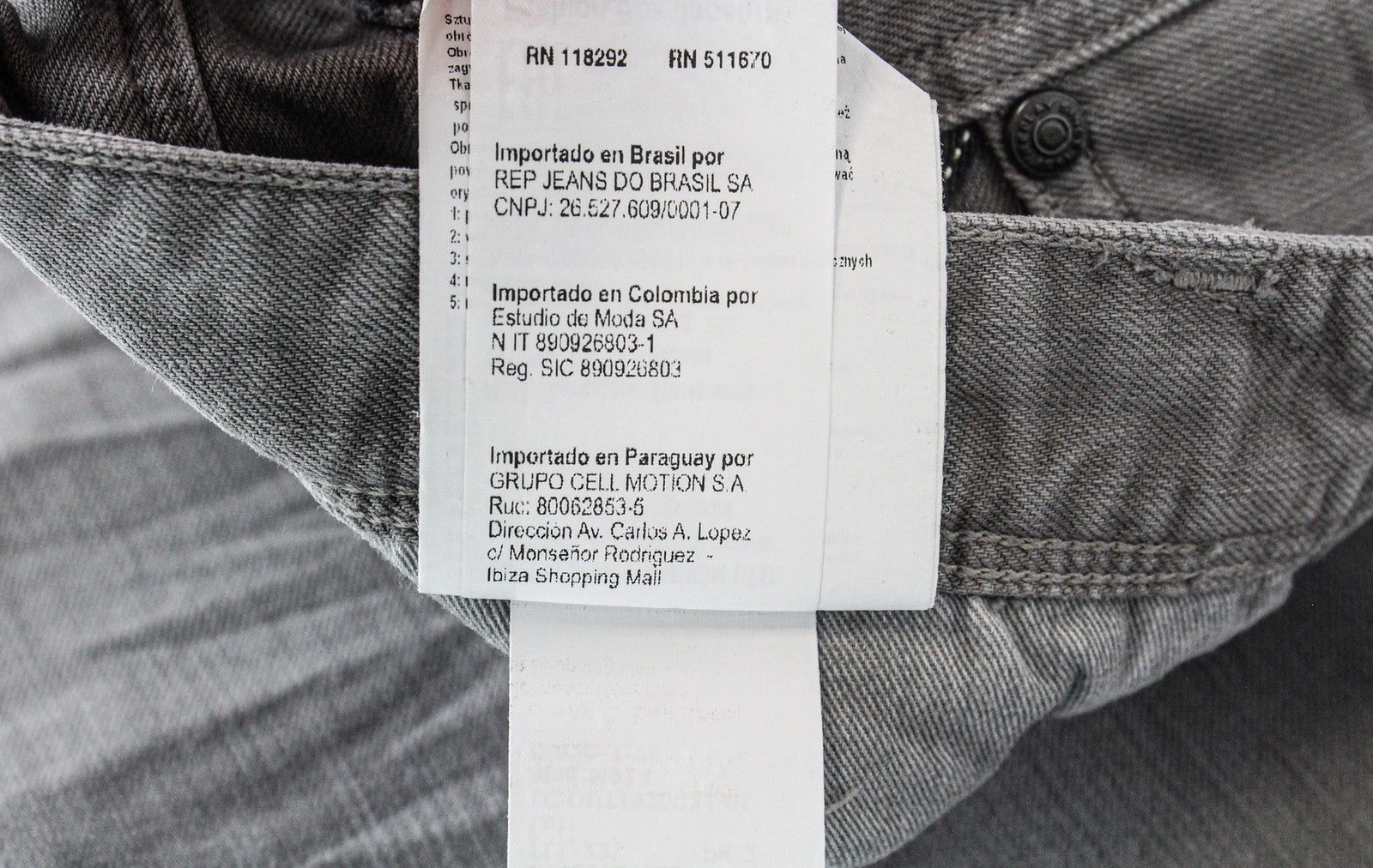 REPLAY Anbass vyriški džinsai W30/L34 ploni pilki tamprūs medvilniniai džinsiniai kelnės su 5 kišenėmis 