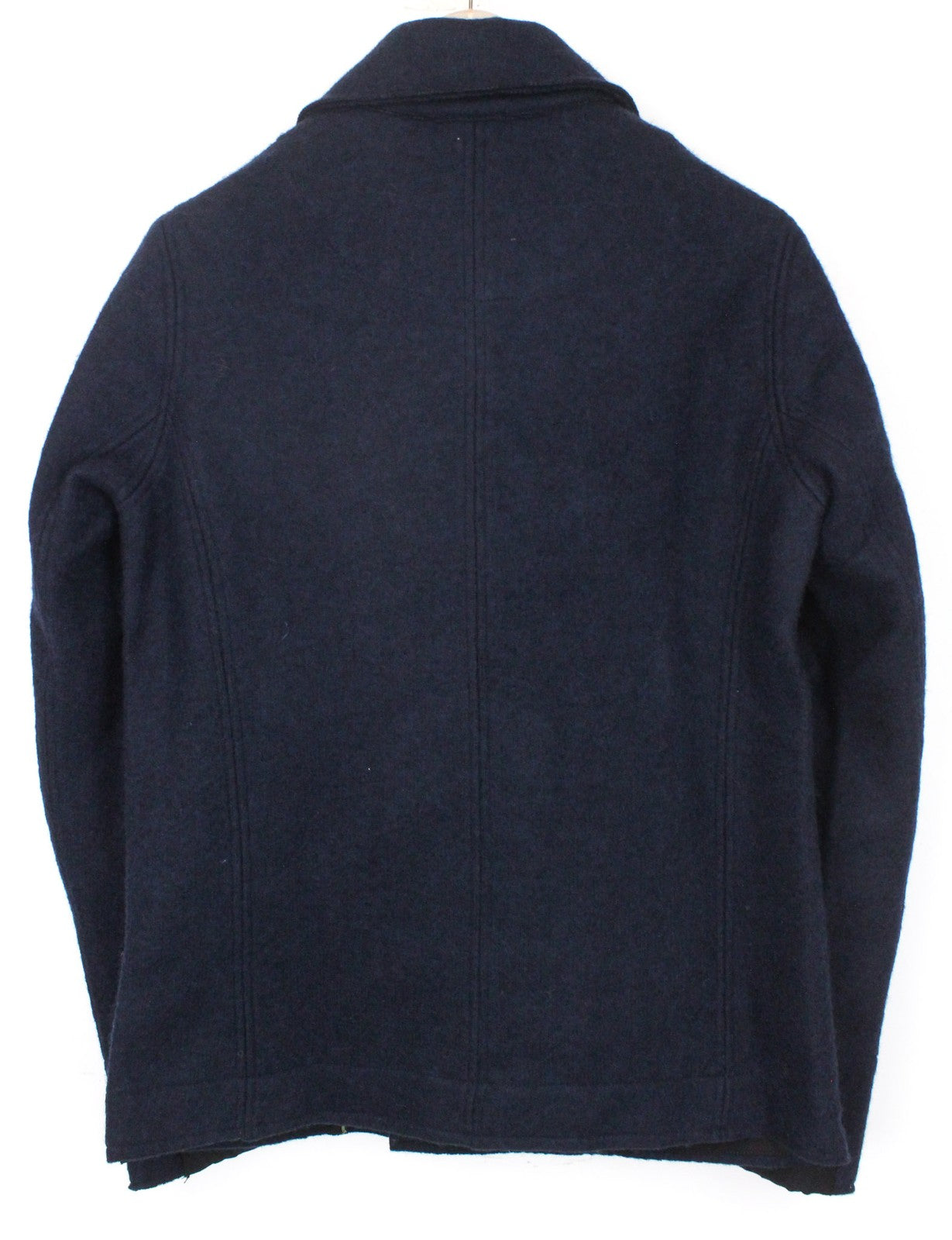 REPLAY vyriška striukė M tamsiai mėlyna vilnos mišinio dvieilis pamušalas viršutiniai drabužiai 