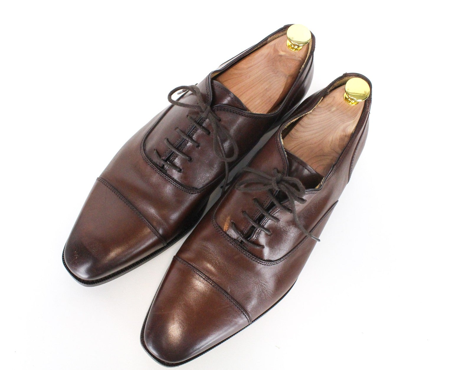 SUITSUPPLY vyriški formalūs batai EU44 rudi odiniai su raišteliais žemapadžiai klasikinio stiliaus 