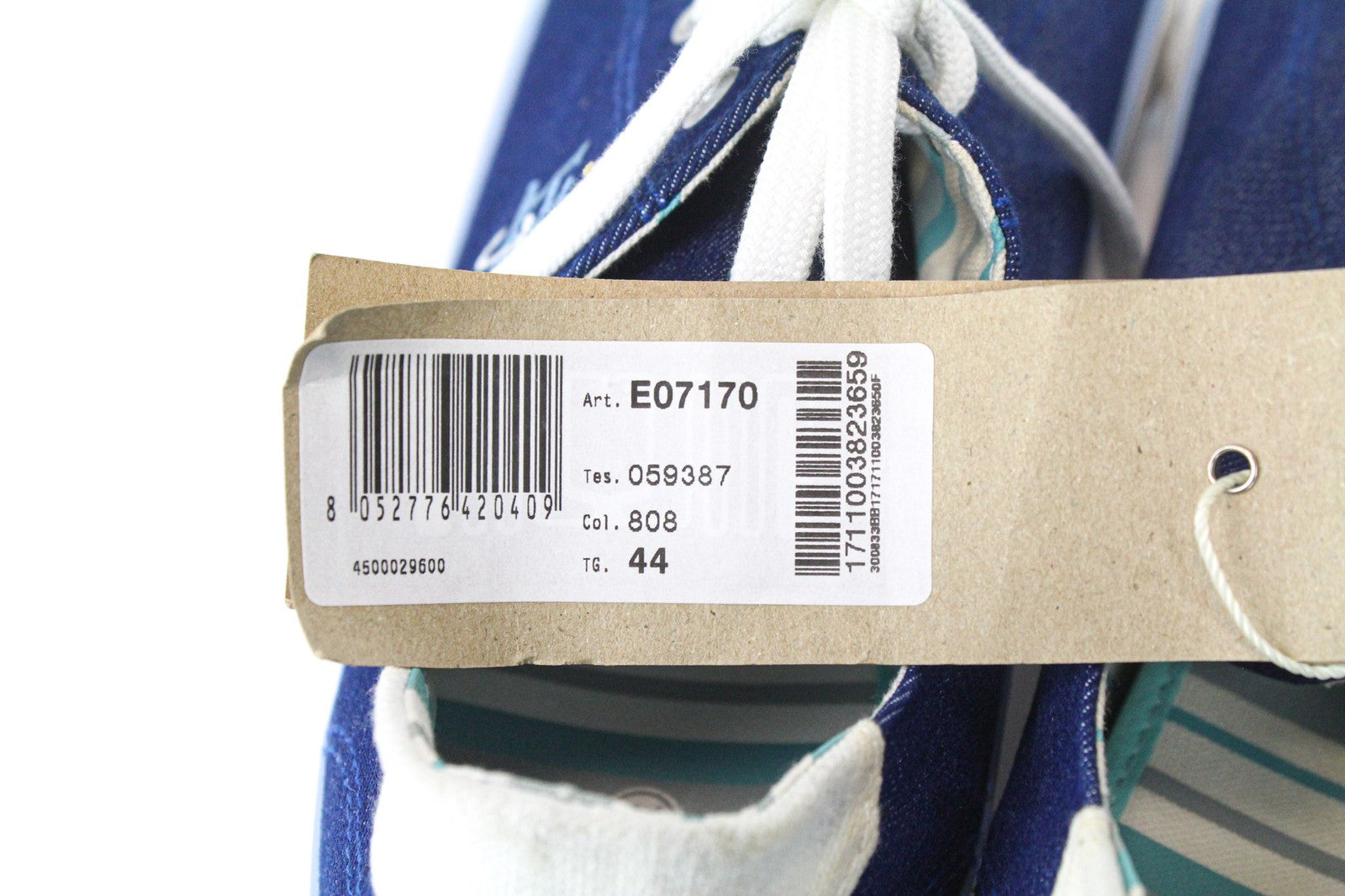 HARMONT &amp; BLAINE vyriški sportbačiai EU44 mėlyni, džinso imitacijos, žemapadžiai, siuvinėti bateliai 