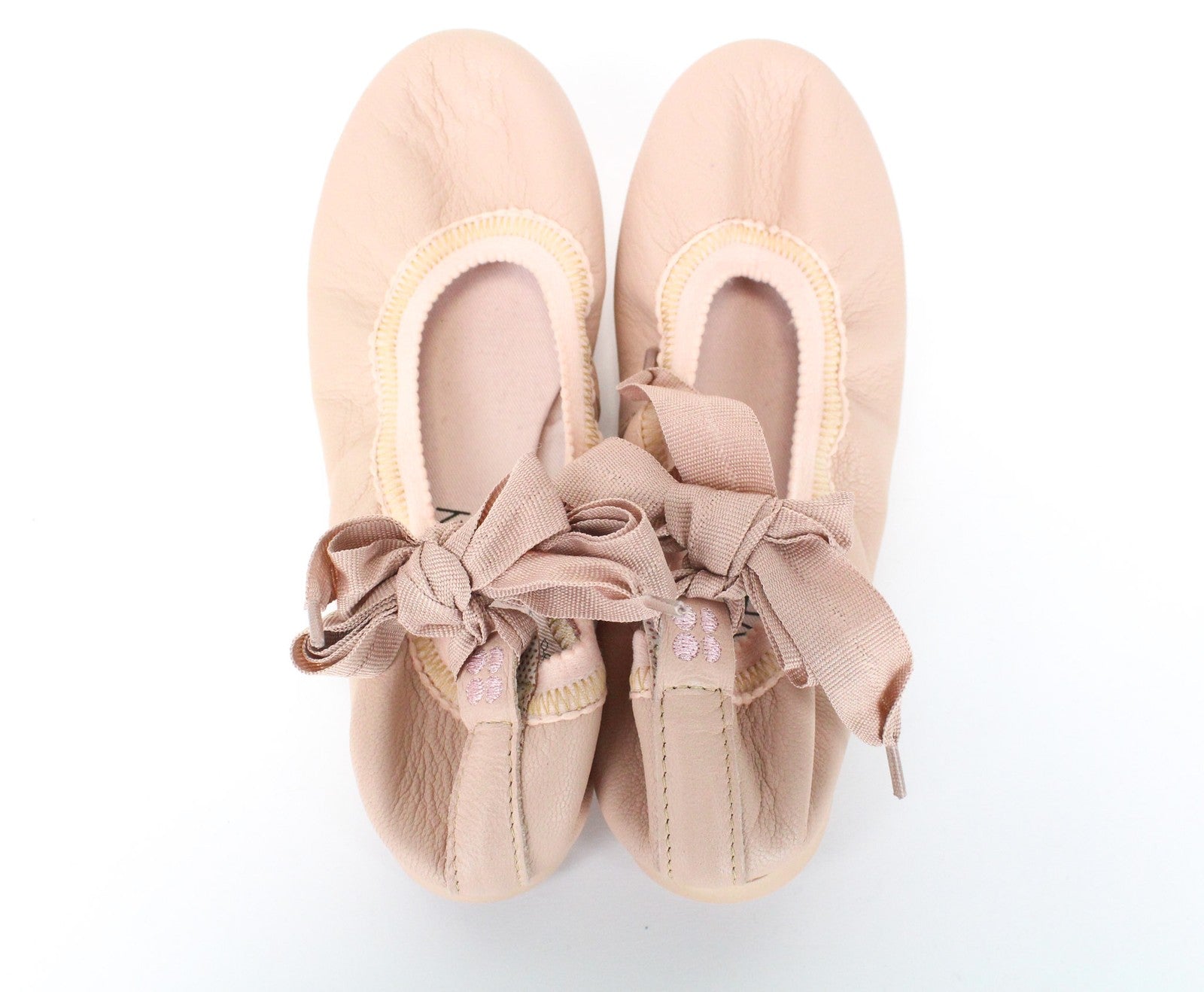 SWEATY BETTY Prima Ballet Flat Women's Shoes EU37 (4) Pink Leather Low Cut Shoe