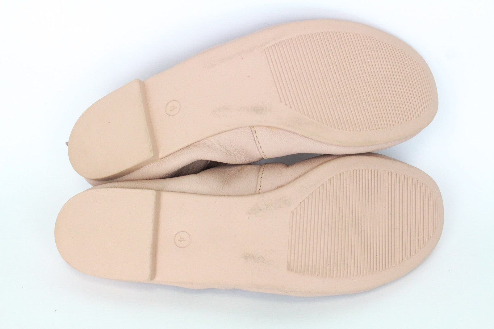 SWEATY BETTY Prima Ballet Flat Women's Shoes EU37 (4) Pink Leather Low Cut Shoe