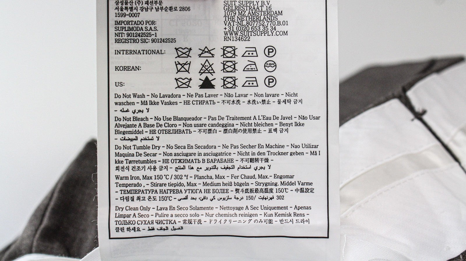 SUITSUPPLY Brescia Men's Trousers UK36R Brown Wool Classic Pleated Formal Pants