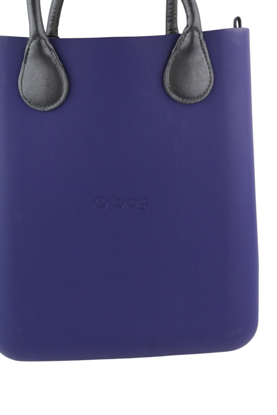 O BAG Chic moteriškas krepšys OS mėlynas dvigubomis rankenomis vidinis krepšys su kvadratiniu logotipu