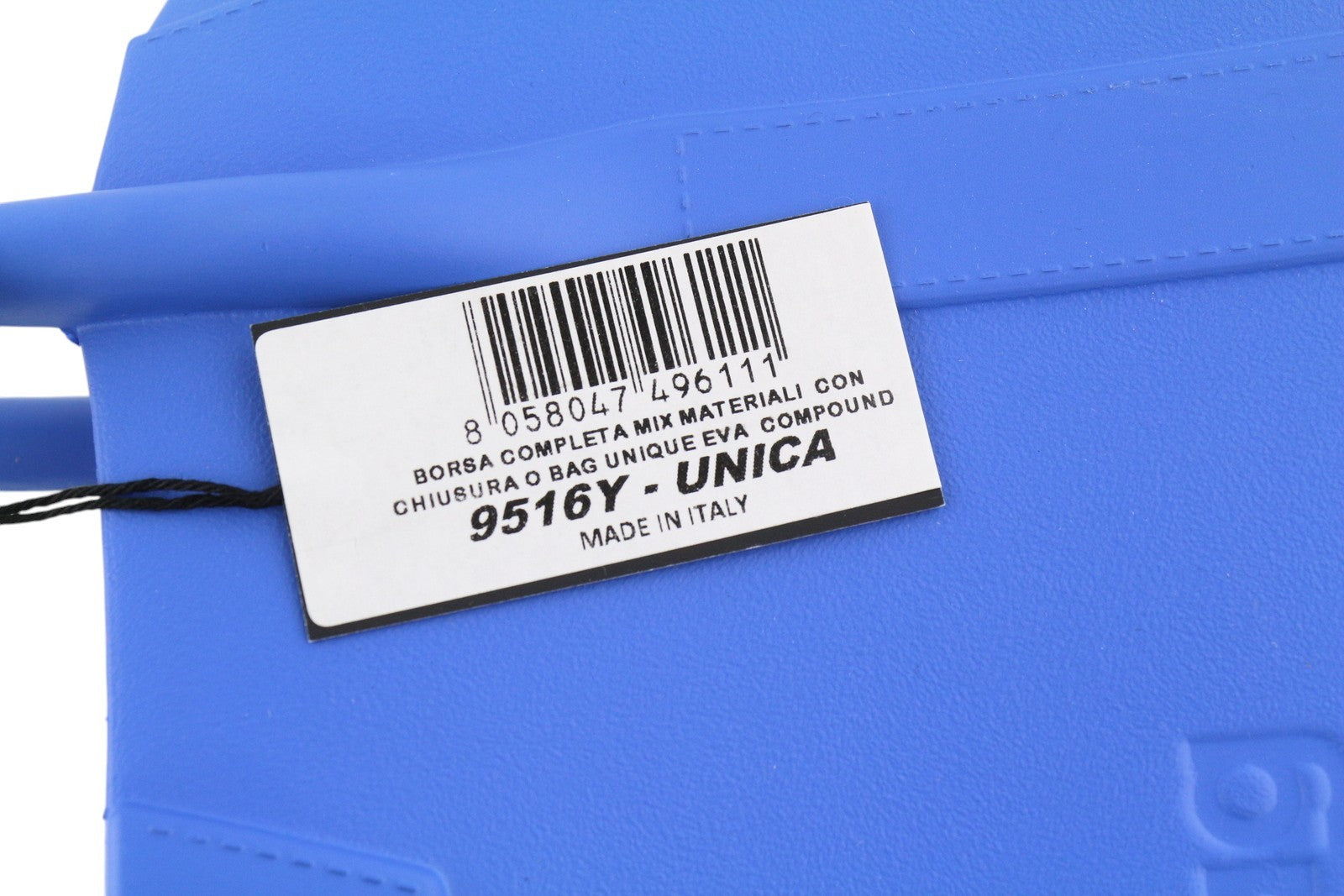 O BAG unikali moteriška rankinė OS Mid Blue tekstūruota silikoninė vandeniui atspari dviguba rankena 