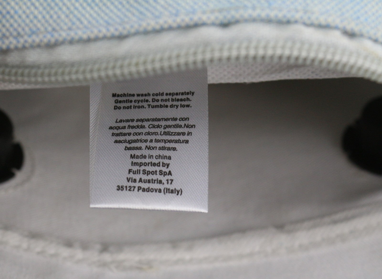 O BAG Chic moteriškas krepšys OS mėlynas dvigubomis rankenomis vidinis krepšys su kvadratiniu logotipu 