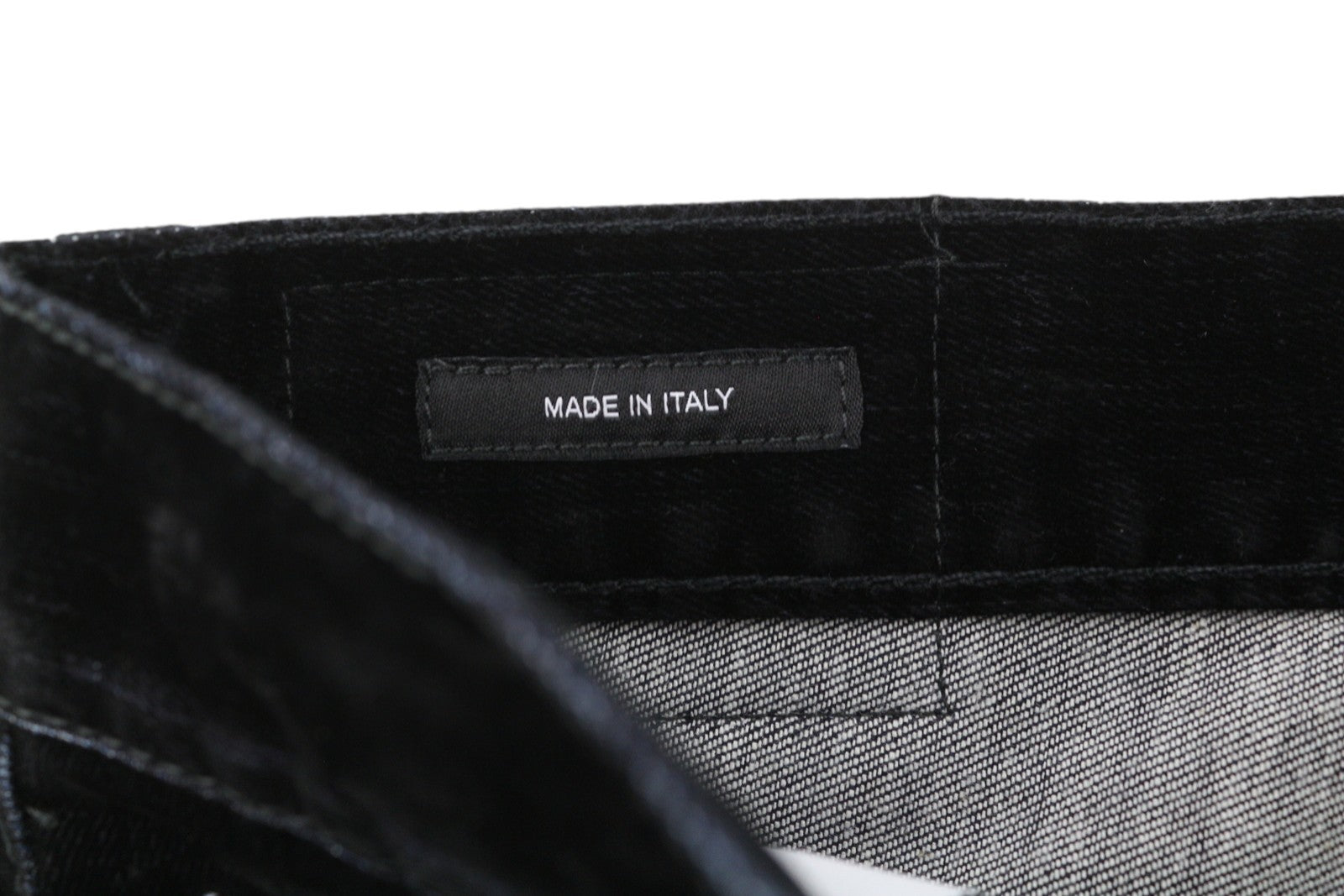 R13 Romeo moteriškos kelnės 25 juodos aksominės trumpintos tiesios kelnės iki kulkšnių su užtrauktuku 