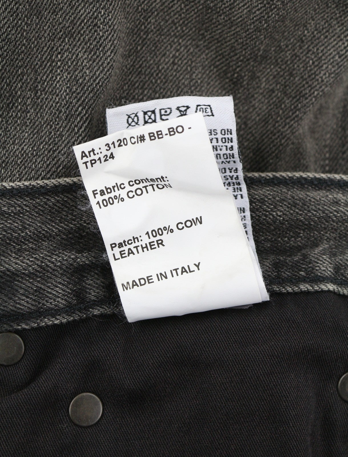 R13 Damon klostuoti moteriški džinsai 28 Ellery juodi išblukinti skalbti tiesūs plačios klešnės 