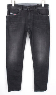 DIESEL Thommer 0687J vyriški džinsai W32/L30 Slim pilki tamprūs medvilniniai aptempti džinsai 