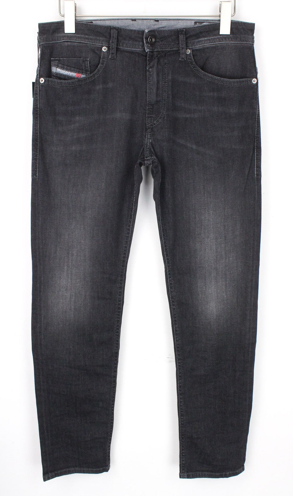 DIESEL Thommer 0687J vyriški džinsai W32/L30 Slim pilki tamprūs medvilniniai aptempti džinsai 
