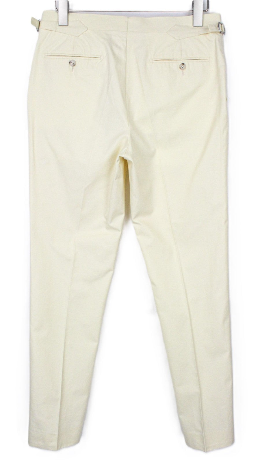 SUITSUPPLY Havana Men's Suit UK38R Yellow Unlined 2Pc Cotton Slim Two-Row Style