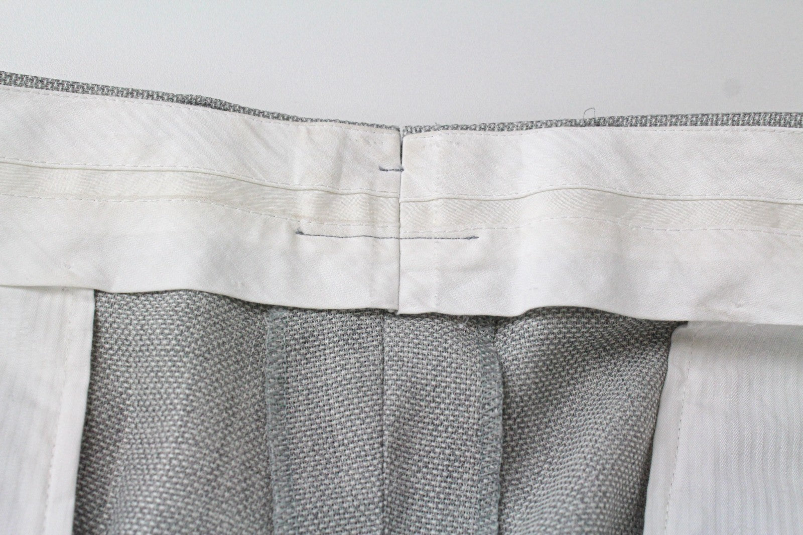 SUITSUPPLY Havana Jetted Men's Suit UK44R Slim Fit Grey Pure Wool 2Pc Melange