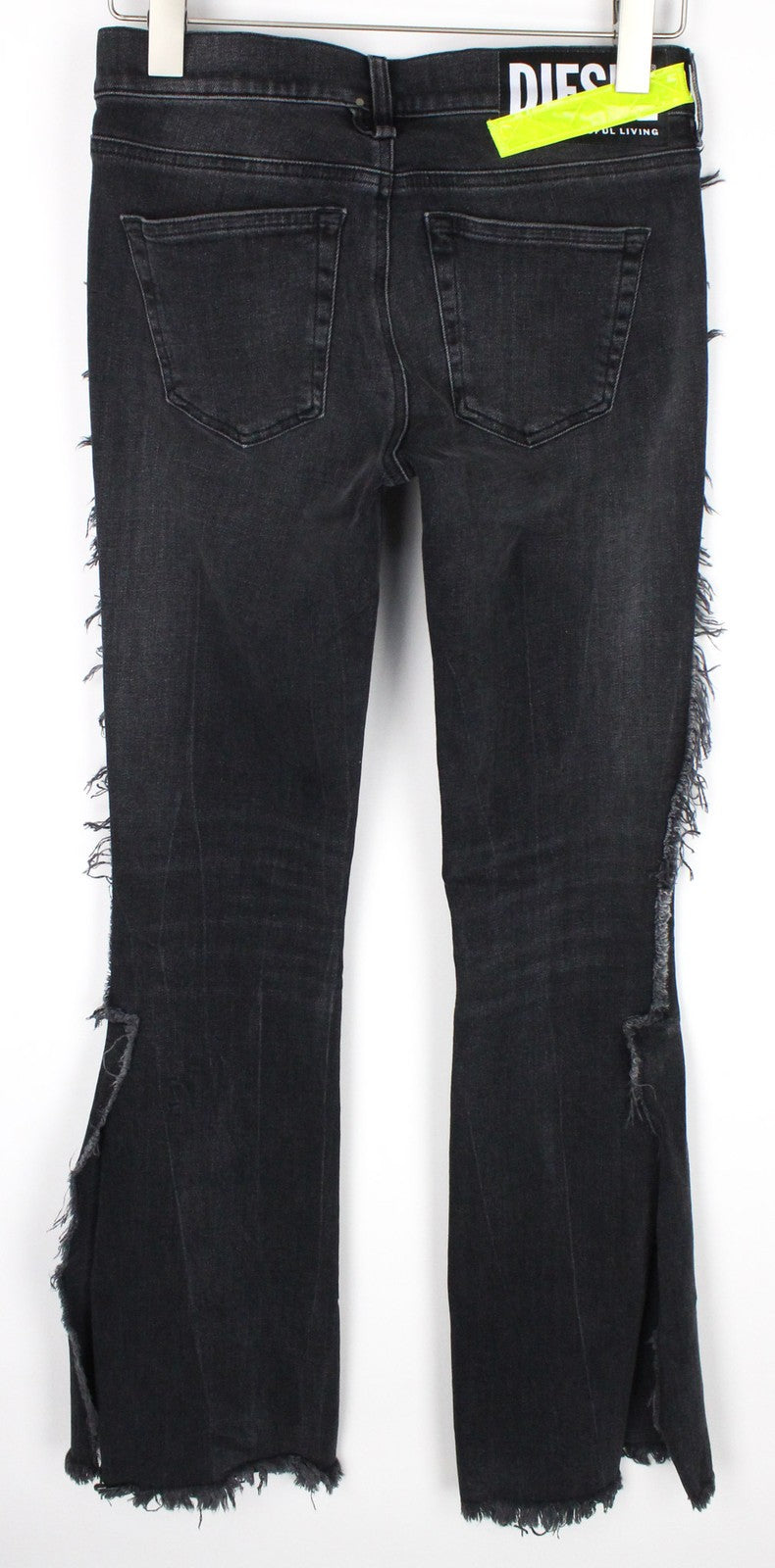 DIESEL D-Ebbey-F 081AH moteriški džinsai W26/L34 pilki, tamprūs, žemo kirpimo, laisvo kirpimo, medvilniniai. 
