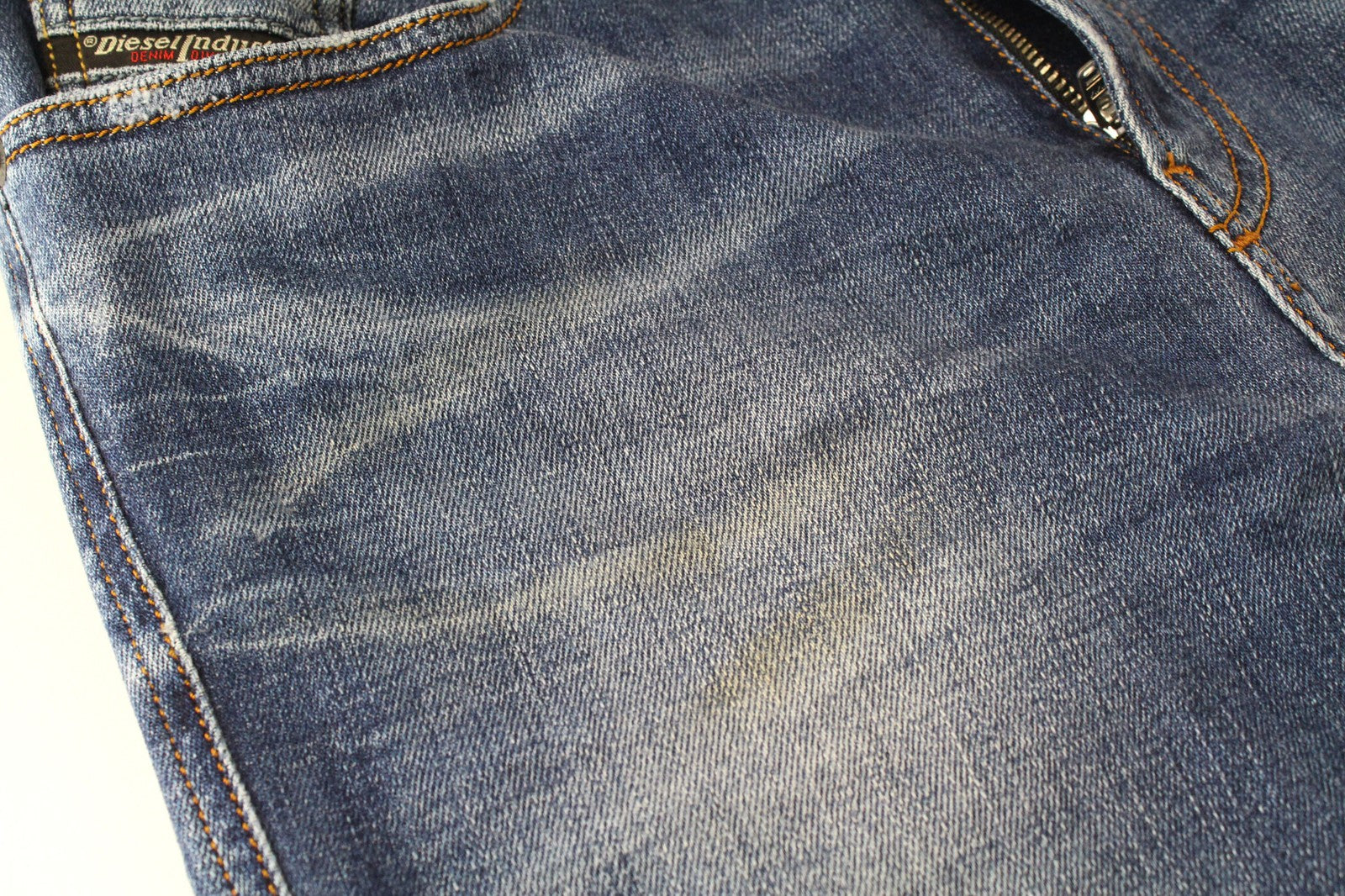 DIESEL D-Amny 086AN vyriški džinsai W29/L30 aptempti mėlyni tamprūs džinsai, medvilninis skalbimas 